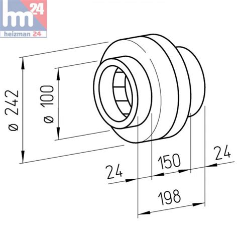 Helios Radial Rohrventilator InlineVent RR 100 A 05653 Oder RR 100 C