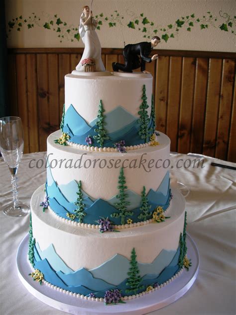 Blue Mountains Mountain Wedding Cake Mountain Cake Beautiful Cakes