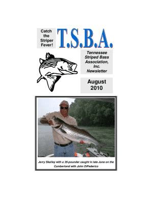 Fillable Online The Secret To Big Tennessee River Striped Bass Fax