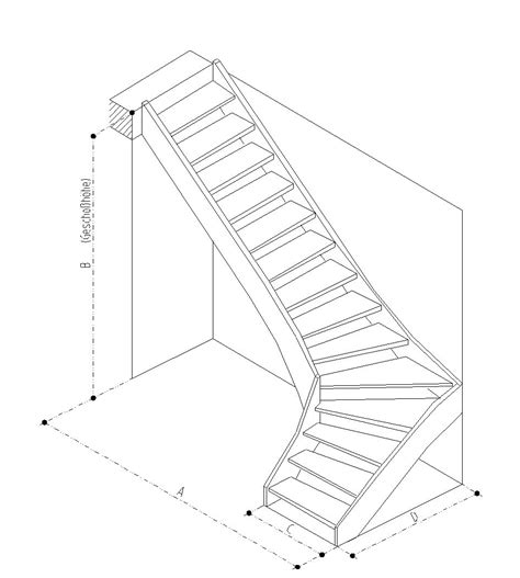 Treppe 90 Links Gewendelt Buche Naturbunt Parkett Optik 90 Links