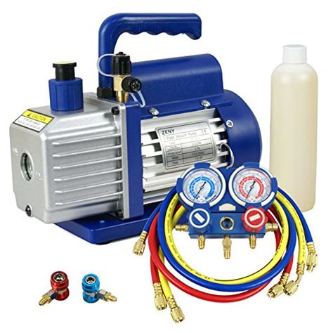 Buy ZENY 3 5CFM Single Stage Rotary Vane Vacuum Pump For HVAC Auto AC