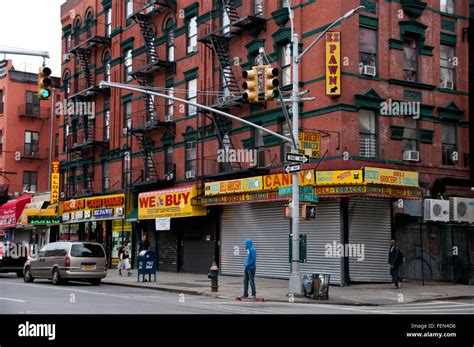 East 117th street in Harlem Manhattan New York City streets Stock Photo ...