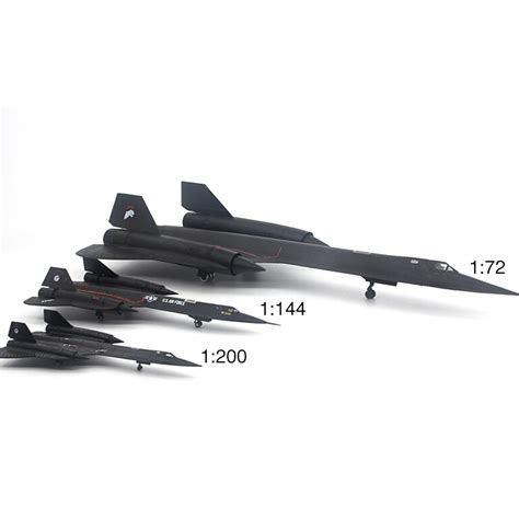 Lockheed Sr 71 Blackbird Reconnaissance Aircraft Diecast Metal Alloy S