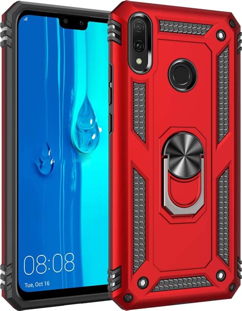 64Cases Funda Para Huawei Y9 2019 Carcasa Suave TPU Y PC Duro 360