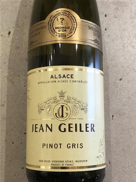 Jean Geiler Pinot Gris France Alsace Cellartracker