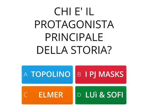 DOMANDE SCELTA MULTIPLA ELMER Quiz