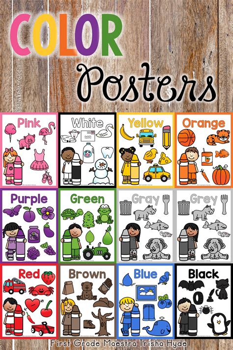 Color Posters Preschool Color Activities Learning Colors Learning Poster