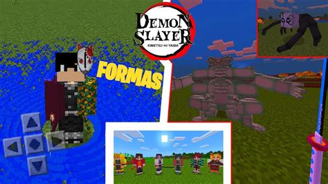 SAIU NOVO ADDON DE DEMON SLAYER PARA MINECRAFT PE IGUAL O MOD DE PC