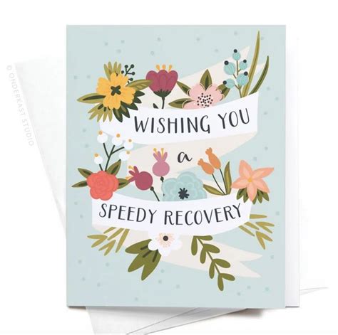 A Greeting Card With An Illustration Of Flowers And Ribbon Saying