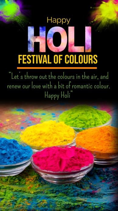 holi festival of colours,happy holi,holi 2023 Template | PosterMyWall