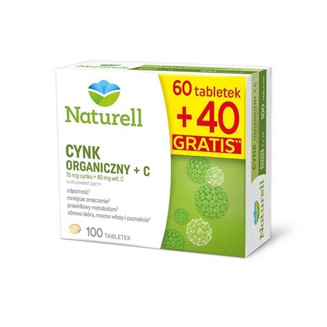 Naturell Cynk Organiczny C Tabletek Allegro Pl