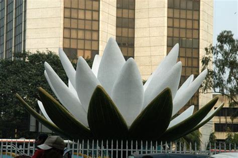 Giant Water Lily Sculpture The Symbol From The Coat Of Arms Of Bangladesh Shapla Chottor