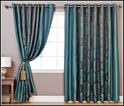 Soft Teal And Gold Damask Curtains - Curtains : Home Design Ideas ...