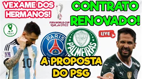 AO VIVO PALMEIRAS RENOVA LUAN PSG QUER ENDRICK E ESTEVÃO