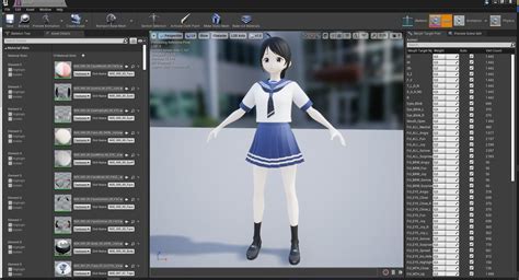 3D Model VRM Girl Asian Woman RealTime Japanese Korean Female 3D VRCHAT