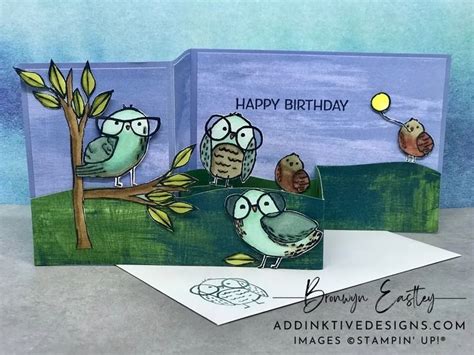 Birds Eye View Double Z Fold Box Card Addinktive Designs Box Cards