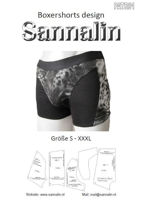 Patroon Mannen Boxer Pattern Men Boxer PATR01 Etsy