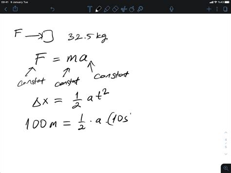 Solved In Outer Space A Constant Force Is Applied To A Kg Probe