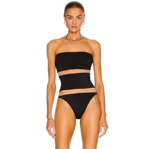 Norma Kamali Swim New Norma Kamali Bishop Nude Insert One Piece