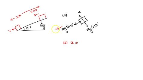 SOLVED A Block Slides Down A Frictionless Plane Having An Inclination