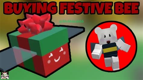 Buying Festive Bee Bee Swarm Simulator Roblox Youtube