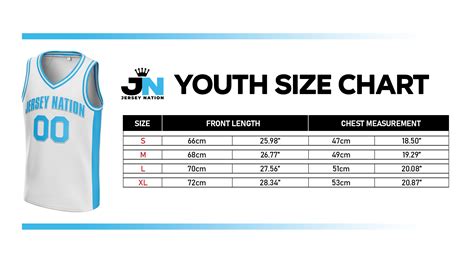 Nba Jersey Youth Size Chart Flash Sales