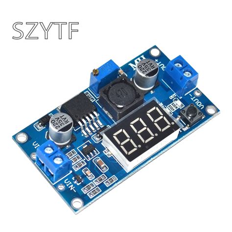 Lm Dc Dc Adjustable Step Down Module With Digital Voltmeter Display