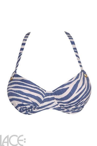 Primadonna Swim Ravena Bandeau Bikini Top E H Cup Adriatic Blue Lace