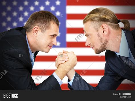 Men Arm Wrestling On Image And Photo Free Trial Bigstock