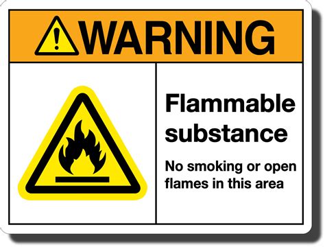 Flammable Warning Sign