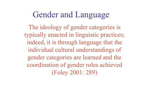 Ppt Gender And Language Powerpoint Presentation Free Download Id