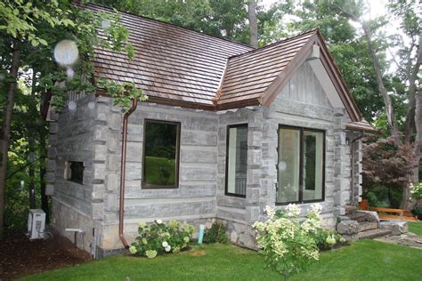 Toronto Canada Concrete Log Cabin Everlog Systems