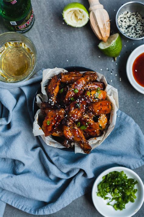 Sticky And Spicy Baked Chicken Wings Olive And Mango