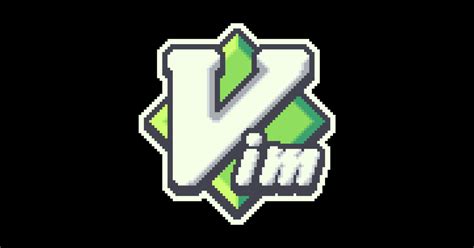 Vim Pixelart Vim Sticker Teepublic