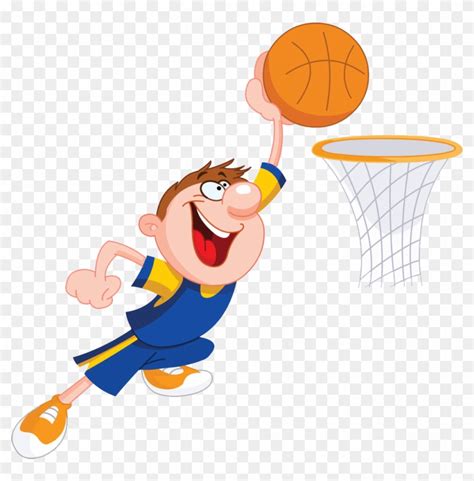 Basketball Players Dunking Clipart