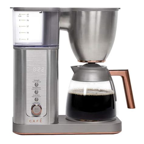 Cafe 10 Cup Stainless Steel Specialty Drip Coffee Maker With Glass