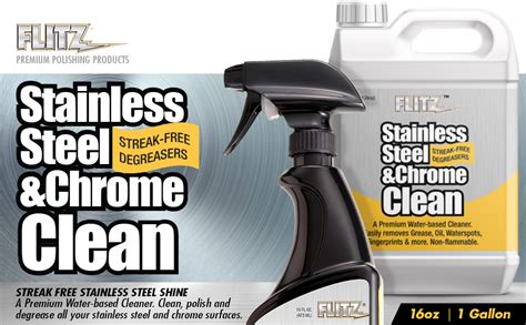 Flitz Sp Clear Stainless Steel And Chrome Cleaner With Degreaser