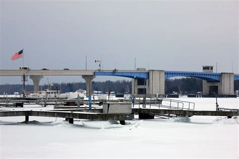 Docks and Bridge in Sturgeon Bay, Wisconsin image - Free stock photo