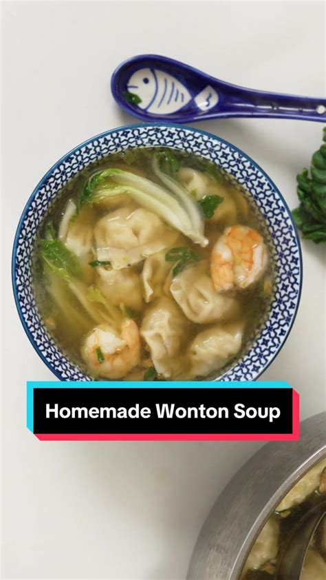 Homemade Wonton Soup Recipe