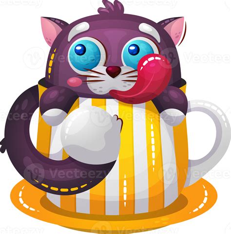 Cute Cat Illustration 35630169 Png