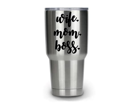 Wife Mom Boss Vinyl Decal Sticker