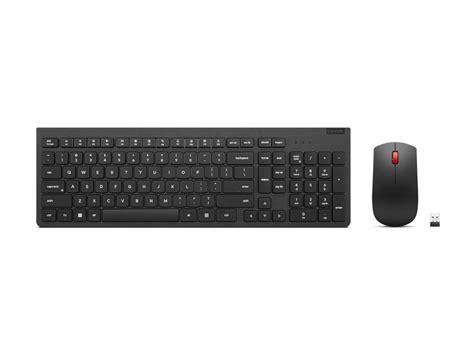 Lenovo Essential Wireless Combo Gen 2 Keyboard And Mouse Set Qwerty Us English Black