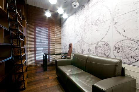 apartments-artistic-wall-graphics-drawing-globes-for-modern-interior ...