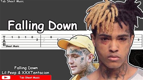 Lil Peep XXXTentacion Falling Down Guitar Tutorial YouTube