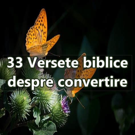 33 Versete Biblice Despre Convertire Calea Ingusta