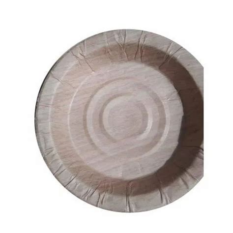 Brown Plain Sunmica Paper Plate Size 4 12 Inch Packaging Type