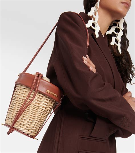 Le Panier Seau Woven Bucket Bag In Brown Jacquemus Mytheresa