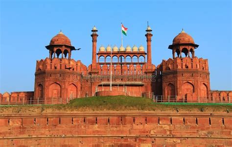 Front View Of Red Fort New Delhi Stock Photo Red Fort Fort Photo