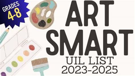 Art Smart UIL VIDEO 2023 2025 List 30 Paintings Titles With