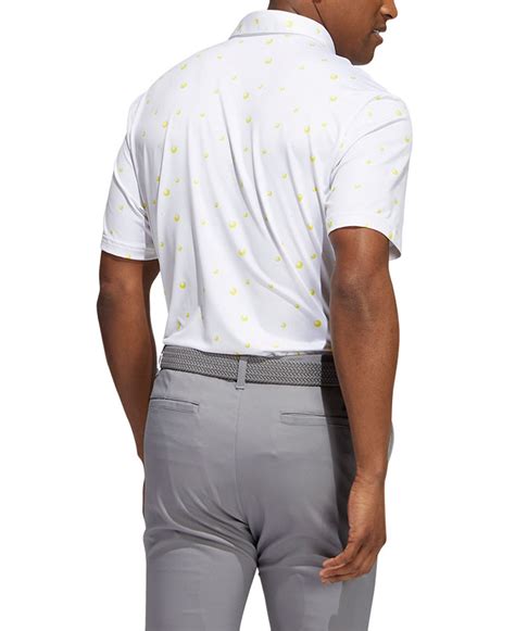 Adidas Mens Allover Print Polo Shirt Golfonline